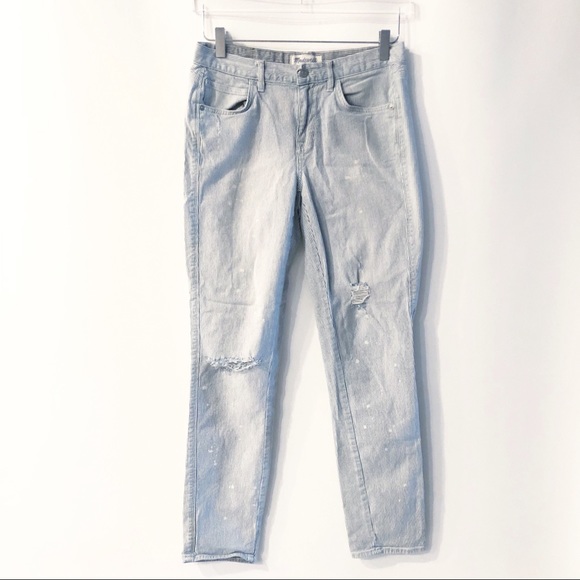 madewell pinstripe jeans